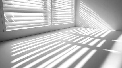 Obraz premium light and shadow with white color background 