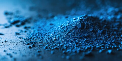 Close-up of Blue Powder
