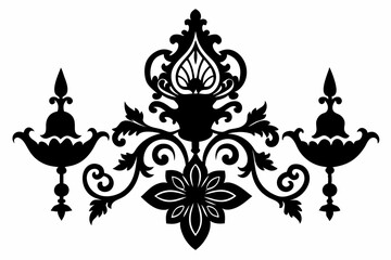 gorjiyas ornaments silhouette vector