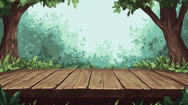 Stream is offline twitch cartoon background vector label. Creative game banner design template for broadcast video screen overlay. Esport gamer cover wallpaper for channel interface with wood texture