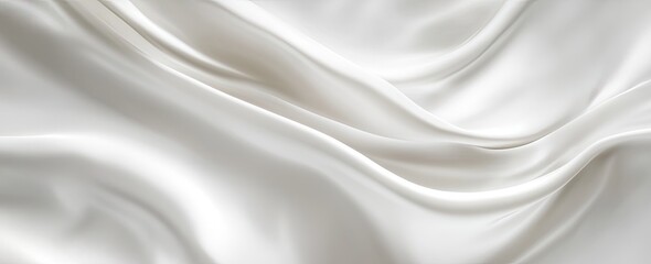 Obraz premium Smooth, Flowing White Fabric