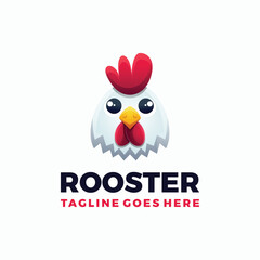 Rooster Gradient Colorful Logo
