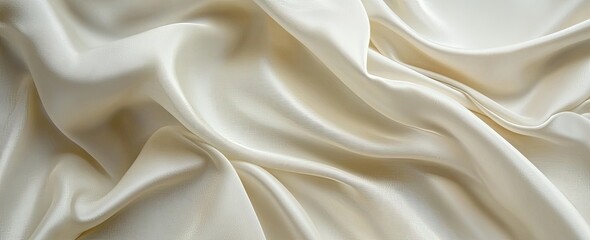 Obraz premium Cream Silk Fabric Texture