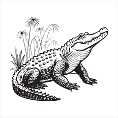 crocodile  Vector 