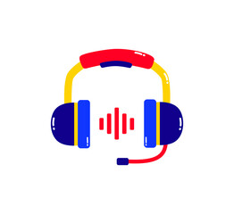 Modern Wireless Headphone Illustration