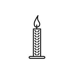 Candle icon vector graphics