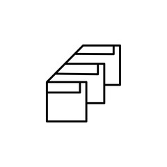 Cubicle icon vector graphics