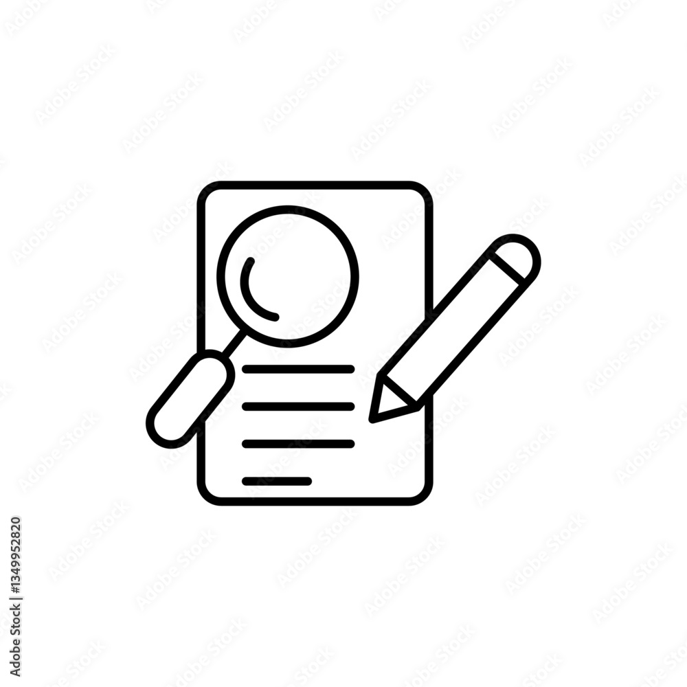 Poster defining icon vector graphics