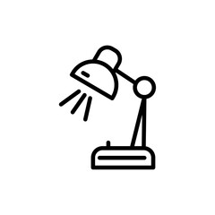 Desk lamp icon vector graphics
