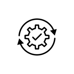 Efficiency icon vector graphics
