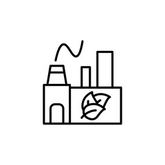 Eco industry icon vector graphics
