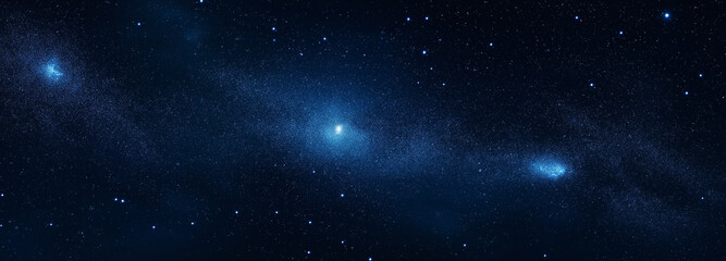 A starry sky with twinkling stars on a dark blue background, captured in high resolution with a wide-angle lens. The bright moonlight adds to the peaceful, mysterious atmosphere with a small white dot