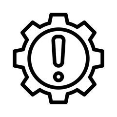 risk management line icon