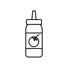 Ketchup icon vector graphics