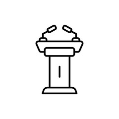 Lectern icon vector graphics