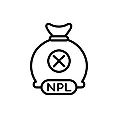 NPL icon vector graphics