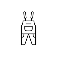 Overall icon vector graphics