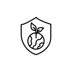 Save environment icon vector graphics