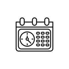 Schedule icon vector graphics