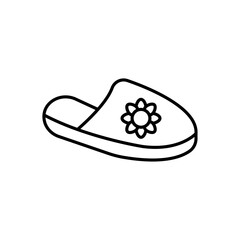 Slippers icon vector graphics