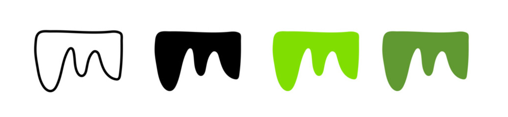 Slime icon vector graphics