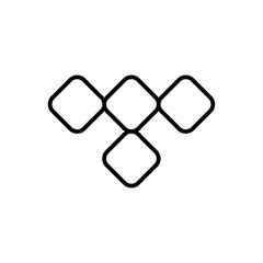 Tidal icon vector graphics