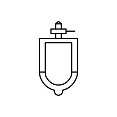 Urinal icon vector graphics