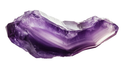 Fototapeta premium Brush Stroke PNG file transparent background – Amethyst purple flat brush stroke with a glossy gradient effect