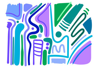 art illustration featuring an abstract background with unique motifs. 