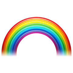 Rainbow isolated on transparent background  
