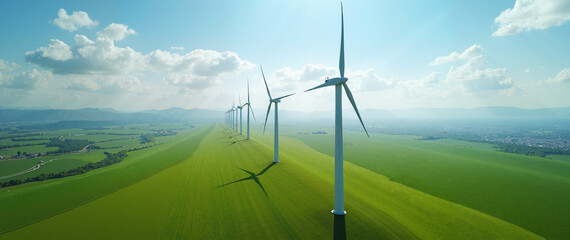 Wind Farm Green Field Renewable Energy