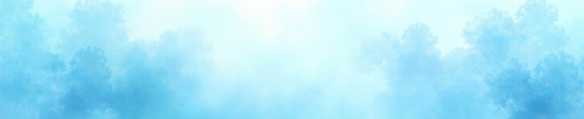 Soft watercolor light blue gradient background with gentle wisps of white and pale silver details , ethereal, soothing