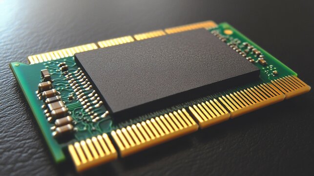Close-up of a SO-DIMM Memory Module