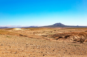 Hilly landscape, Island Fuerteventura, Canary Islands, Spain, Europe.