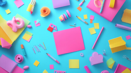 Memo note paper sheets attached with adhesive tape and pins. White and colorful notepad pages and stickers for memory writings. Realistic vector illustration set of frames for bulletin notice.