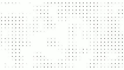 White and black halftone dots background 4k