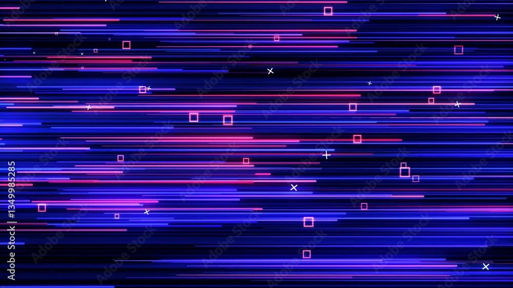 Poster geometric background and abstract designs with various colors are scattered in the background.
