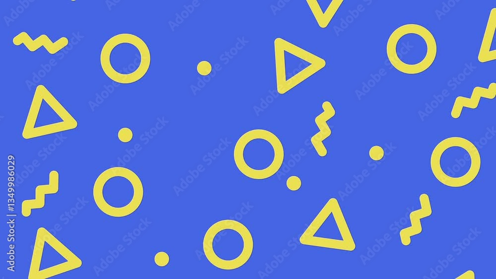 Aufkleber geometric background and abstract designs with various colors are scattered in the background.