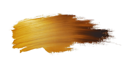 Brush Stroke PNG file transparent background – Dark gold flat brush stroke with a muted regal tone