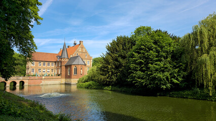 Castle Huelshoff, Havixbeck, North Rhine-Westphalia, Germany, Europe.