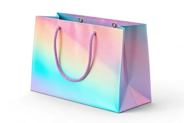 Colorful Gradient Shopping Bag for Retail Use Generative AI