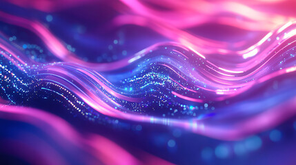 Neon audio voice frequency wave and abstract sound light vector background. Radio pulse effect curve design. Volume music track line vibrant motion illustration. Electronic record led graph chart