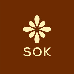 SOK LOGO DESIGN VECTOR TEMPLATE
