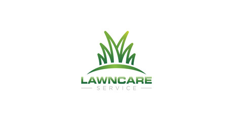 Lawn care service company logo