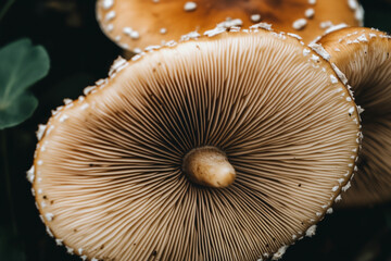 There are many mushrooms that are growing on the ground