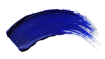 Brush Stroke PNG file transparent background – Flat brush stroke in bold cobalt blue with a striking finish