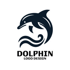 Fototapeta premium Dolphin Vector Logo Design