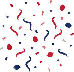 confetti vector art illustration