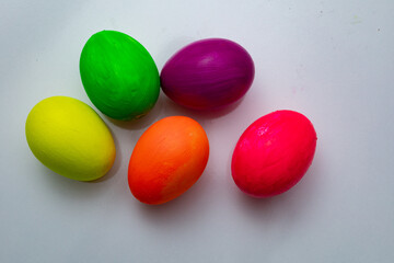 colorful easter eggs