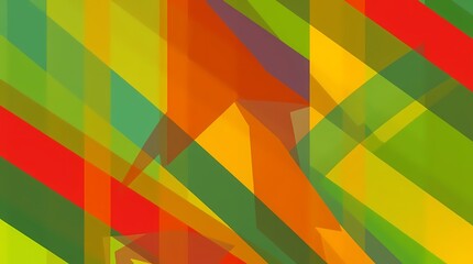 Geometric Abstract: An abstract composition featuring a dynamic arrangement of overlapping, translucent colored shapes, creating a vibrant and modern design. 